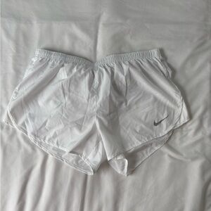 Nike White Sports Shorts